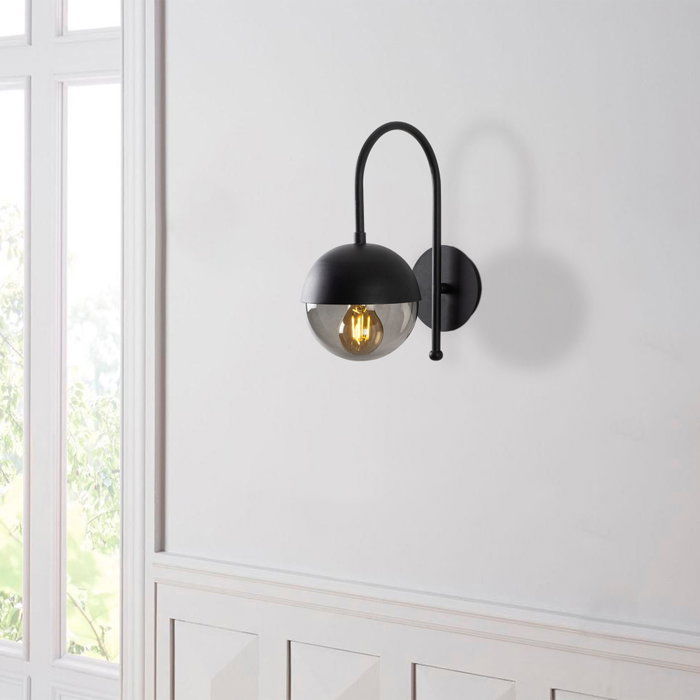 Opviq Karsor - 3303 Lámpara de pared Negro y humo Opviq Karsor - 3303 Lámpara de pared Negro y humo